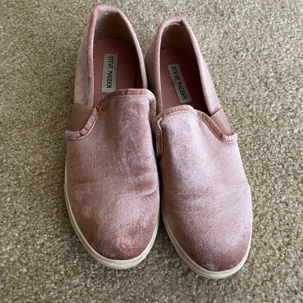 Pink Suede Slips - Picture 2 of 2